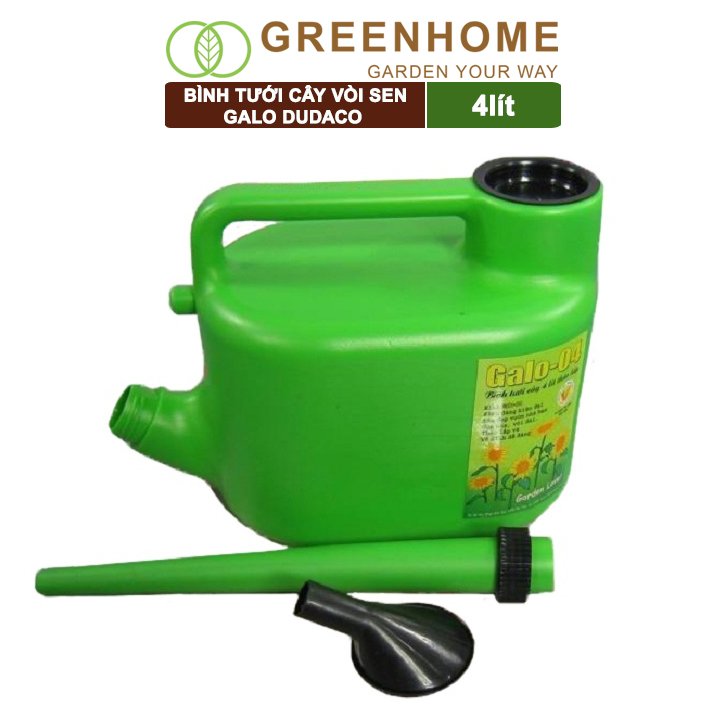 Bình Tưới Cây Vòi Sen GreenHome, Galo Dudaco, 4 Lít, 2 Chế Độ Tưới, Dễ Sử Dụng, Tháo Lắp Dễ Dàng, Độ Bền Cao