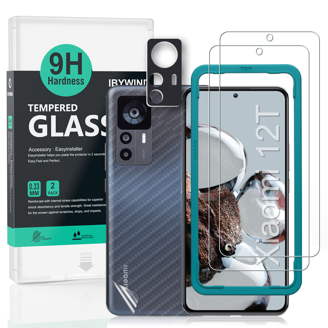 Bộ 2 kính cường lực dành cho Xiaomi 12T - K50 Ultra cao cấp Ibywind - Hàng nhập khẩu