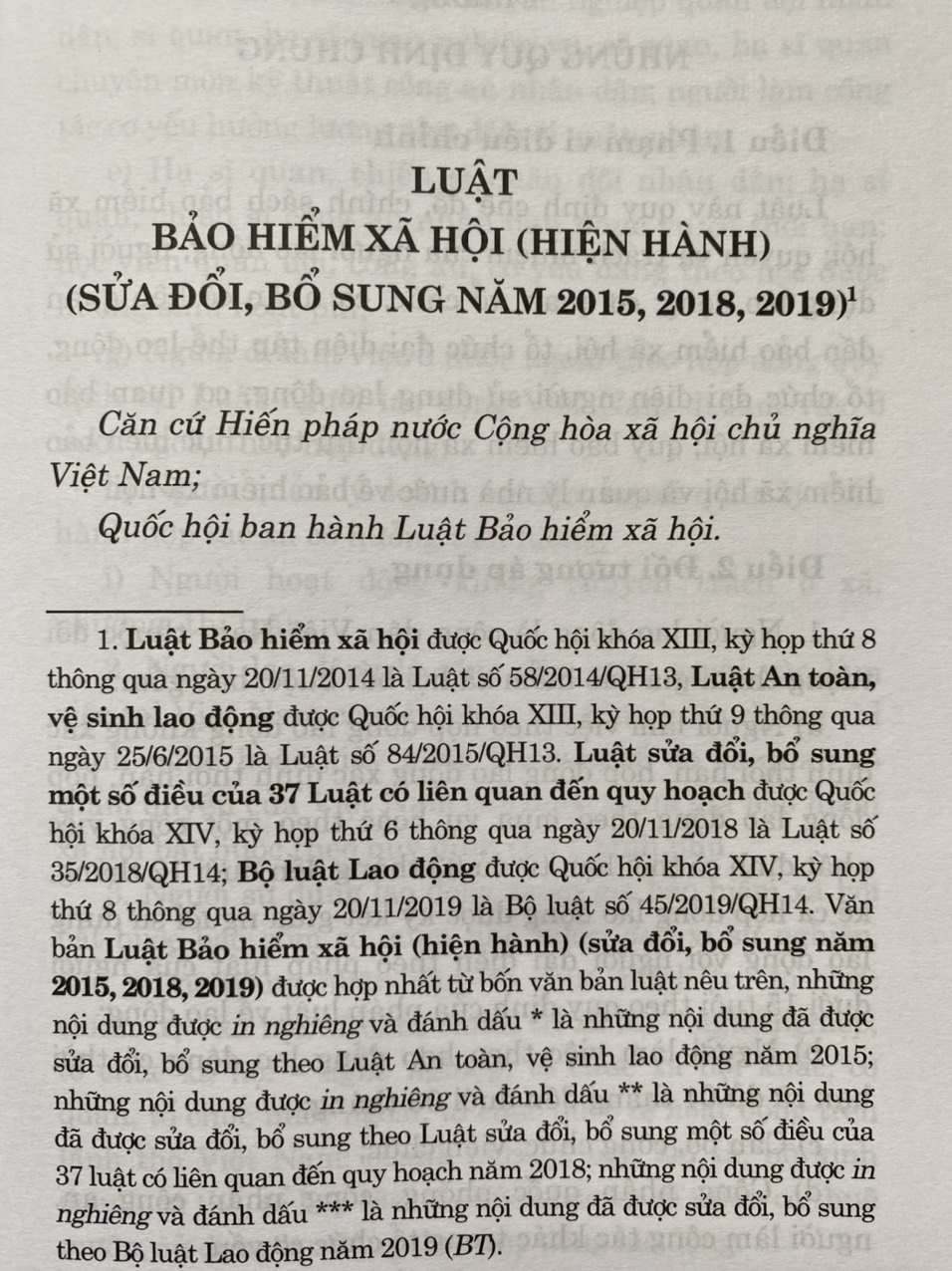 Luật Bảo Hiểm Xã Hội