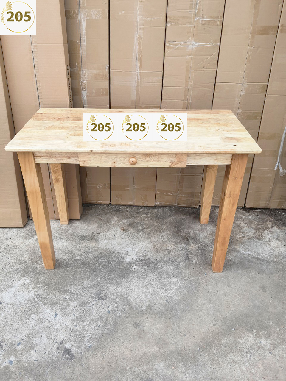 BÀN LÀM VIỆC có 1 HỘC TỦ - GỖ CAO SU - 100x50x75 cm