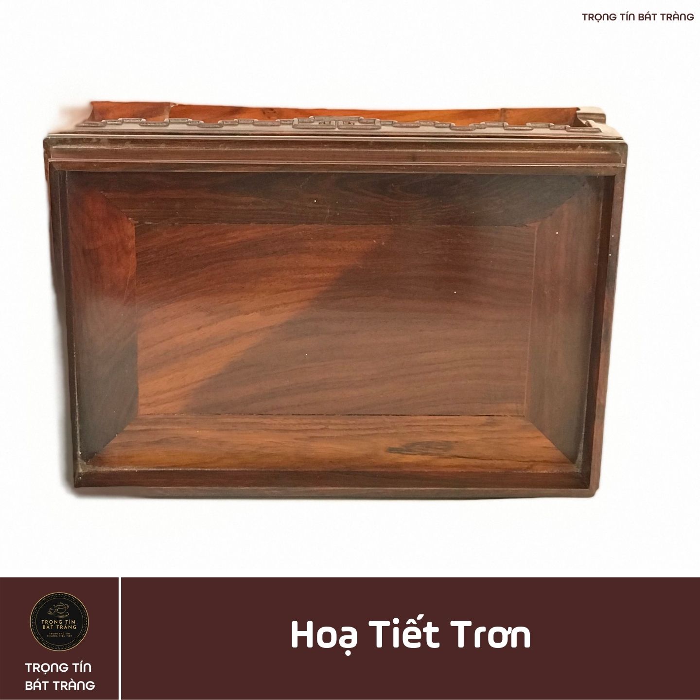 Khay Trà Gỗ Trắc Hình Chữ Nhật Kích Thước 29,5*19,5*10,5 cm KT 90