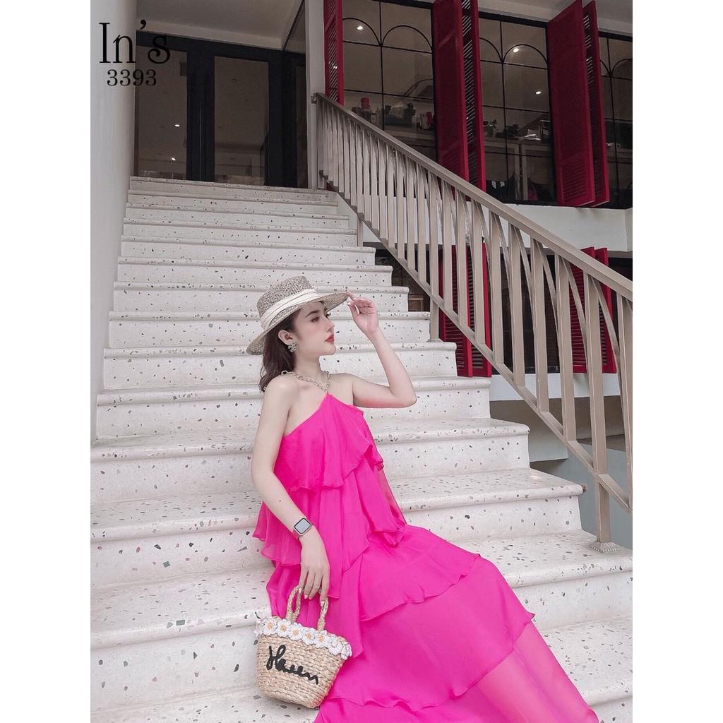 VÁY THIẾT KẾ VOAN YẾM MAXI PHỐI XÍCH