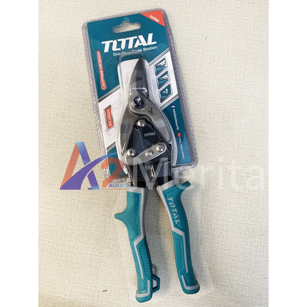 Kéo cắt tôn mũi cong trái 10&quot;/250mm Total THT521106