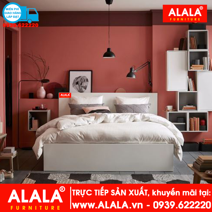 Giường ngủ ALALA gỗ HMR chống nước - www.ALALA.vn® - Za.lo: 0939.622220