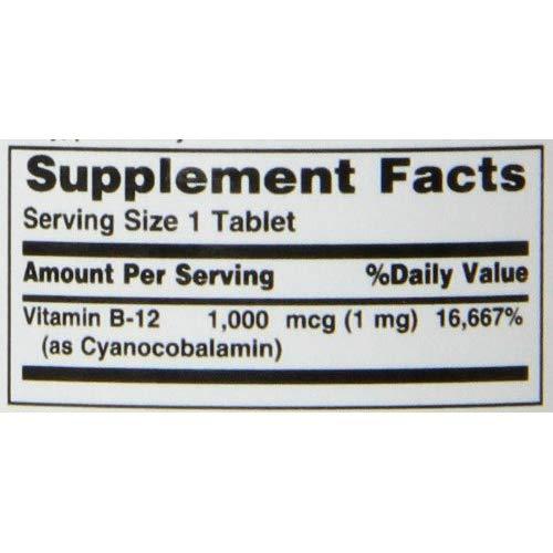 Viên Uống Nature's Bounty Bổ Sung Vitamin B12 Hỗ Trợ Trao Đổi Chất & Hệ Thần Kinh 1000mcg