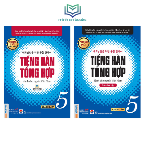 Combo Bộ 2 Cuốn Giáo Trình Tiếng Hàn Tổng Hợp Dành Cho Người Việt – Cao Cấp 5 - In Màu / Phiên Bản Mới - MinhAnBooks