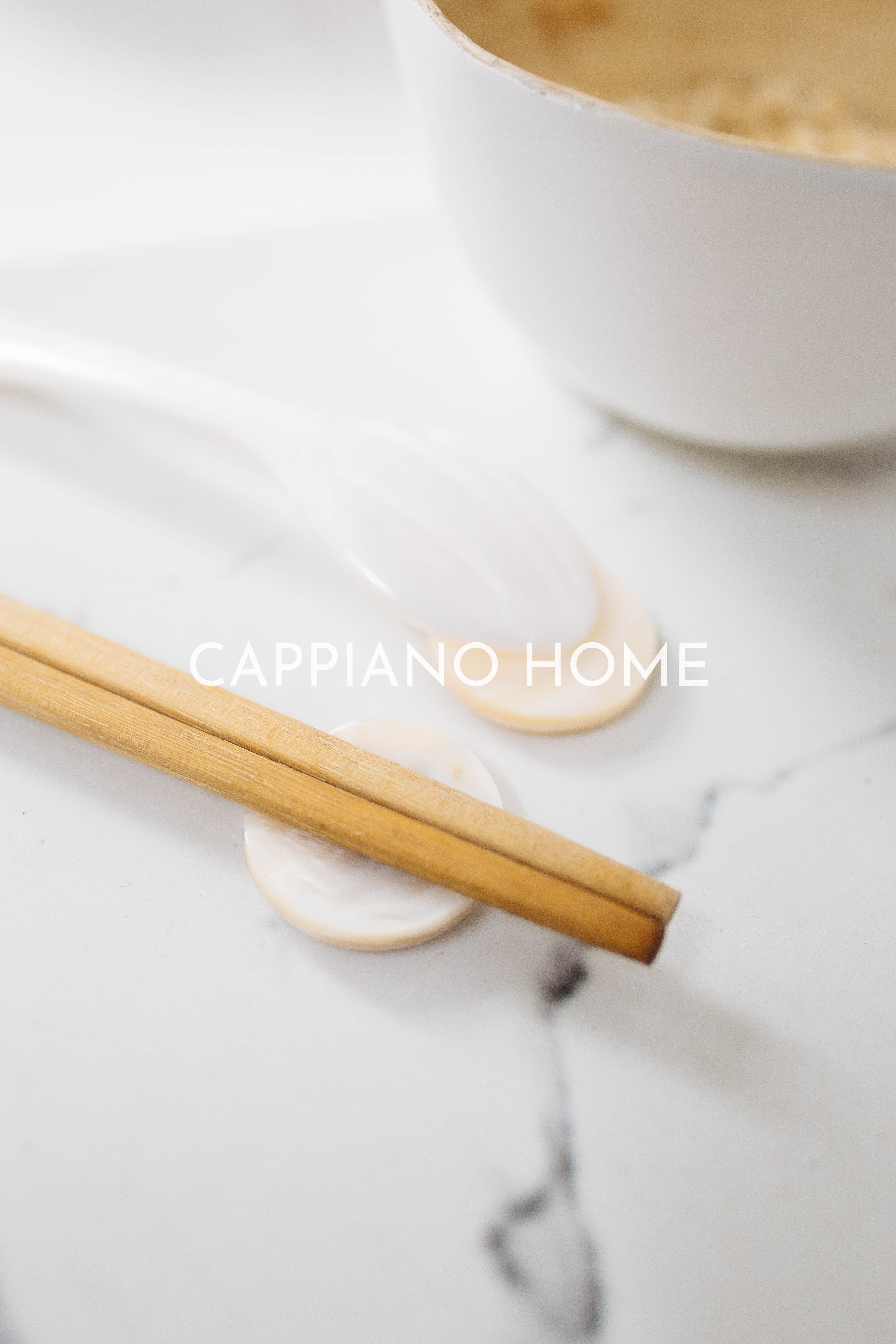 Gác Đũa, Kê Đũa Trai Trắng Hình Tròn Tinh Tế, Gác Đũa Trang Trí Decor Phong Cách Châu Á | Cappiano Home