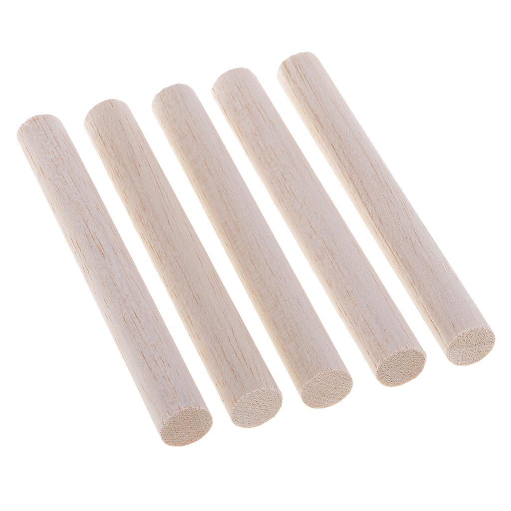 2x 5/10x Balsa Wood Dowel Rod Stick DIY Craft Model Wood Building Constructions