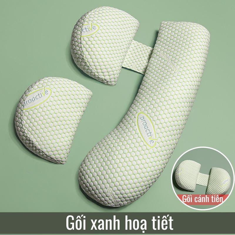 Gối bà bầu cao cấp 2 trong 1 imom, có kèm gối ôm cho bà bầu, có thể dùng được cả sau khi sinh con - GB2in1