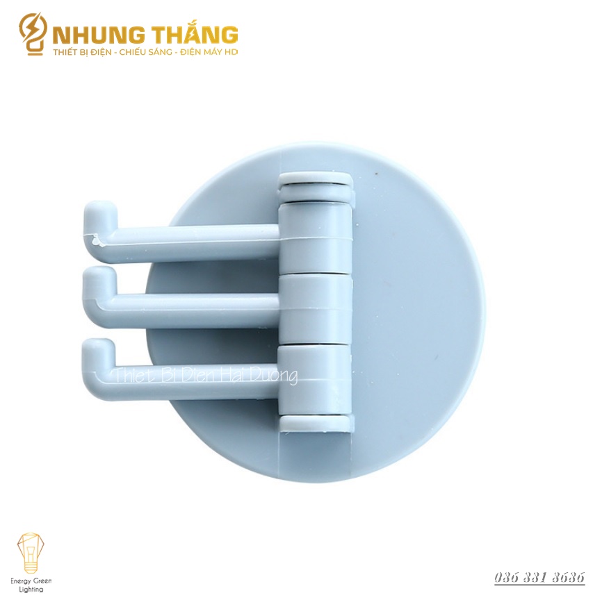 Miếng Dán Nhựa 3 Móc Treo Tường Dễ Thương - Để Chìa Khóa,Treo Quần Áo,Móc Khóa, Kính, Phụ Kiện - Màu Sắc Random - Có Video