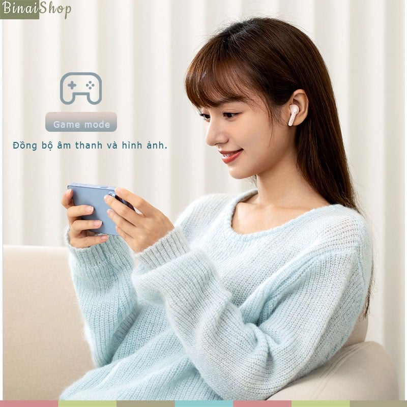 Edifier N2 Pods - Tai Nghe Nhét Tai Bluetooth V5.1, Chơi Game, Nghe Gọi, Màng Loa 13mm, Thời Lượng 28h- Hàng chính hãng