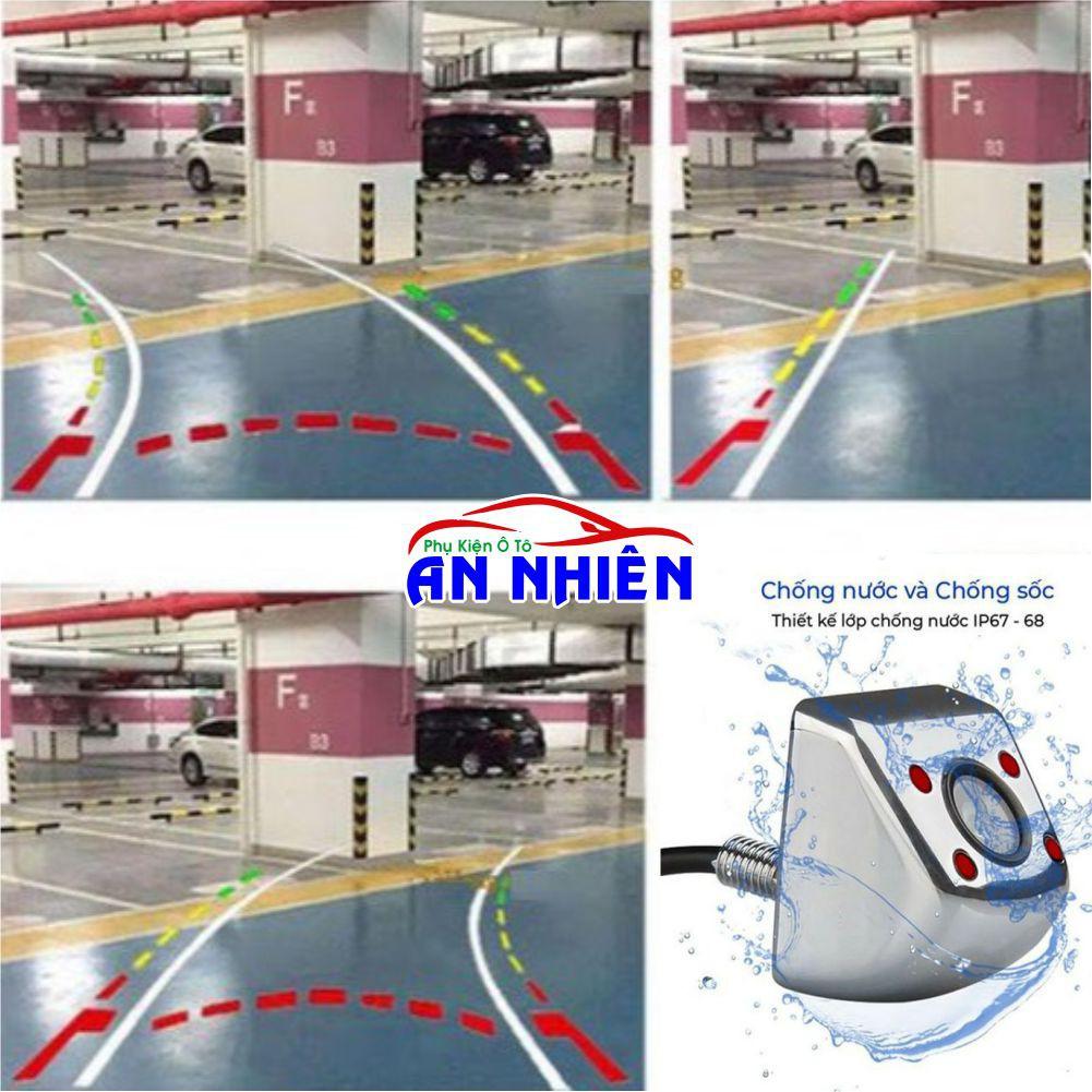 Camera Lùi Hồng Ngoại HD - Bẻ Vạch Cong Theo Góc Đánh Lái Cho Ô Tô Xe Hơi
