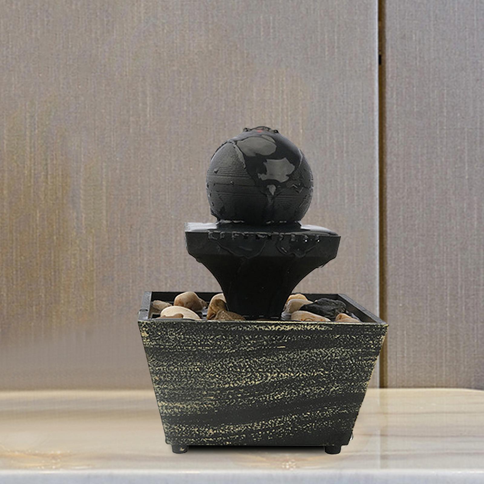 Tabletop Waterfall Fountain Meditation Waterfall Fountain for Home Office