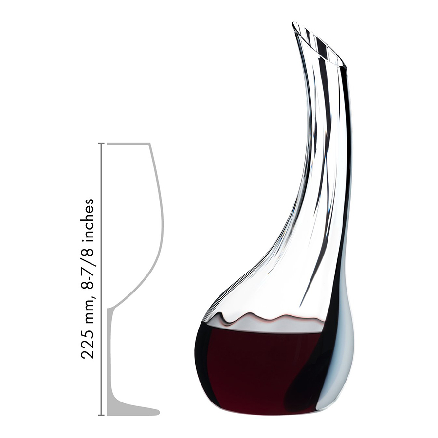 Bình Pha Lê Chiết Rượu Vang Riedel Decanter Cornetto Single Fatto A Mano 1977/00 (1200ml)