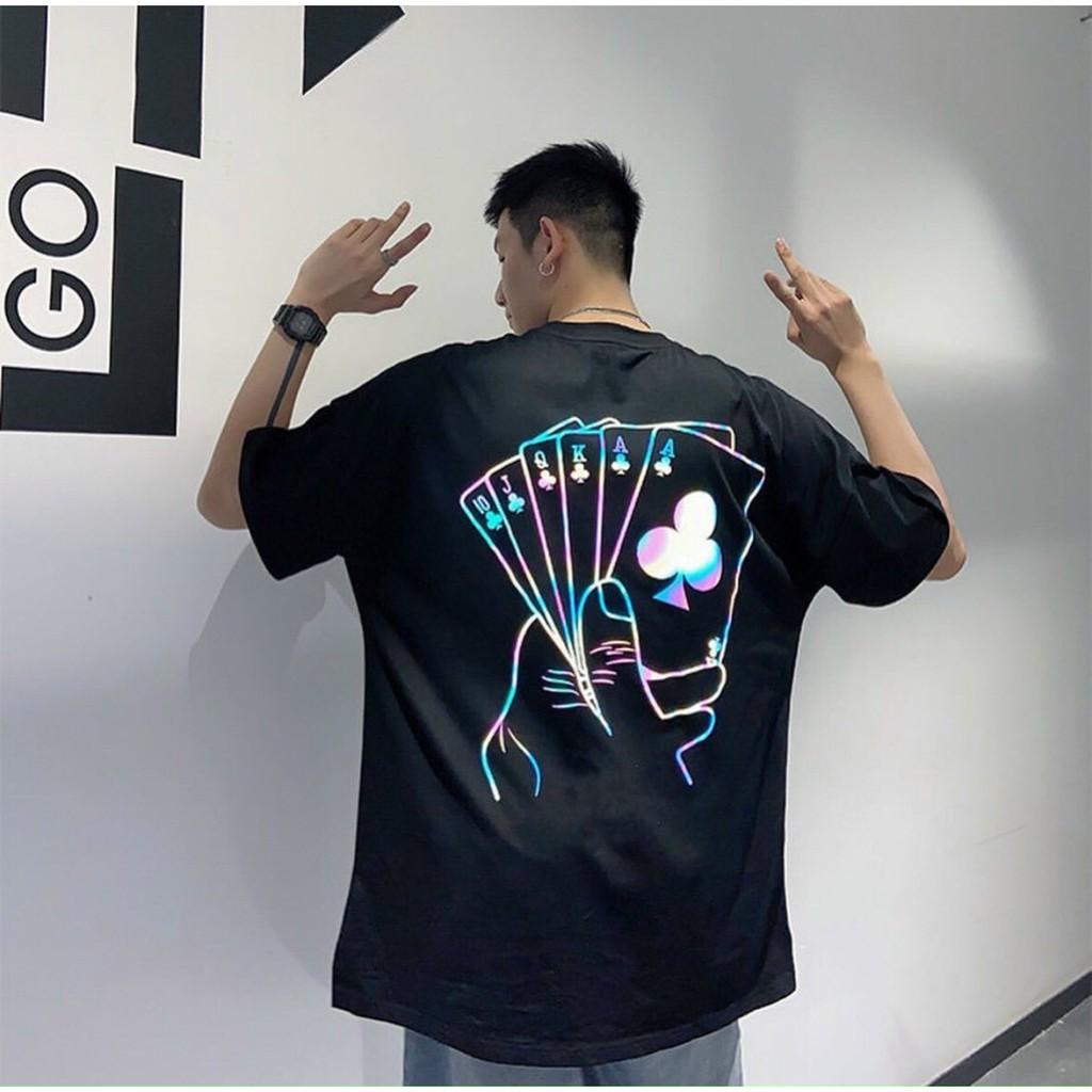 Áo Thun Phản Quang Tay Lở Unisex
