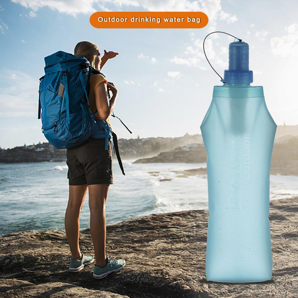 Chai nước mềm 500ml di dộng, để tập thể dục, cắm trại, dã ngoại