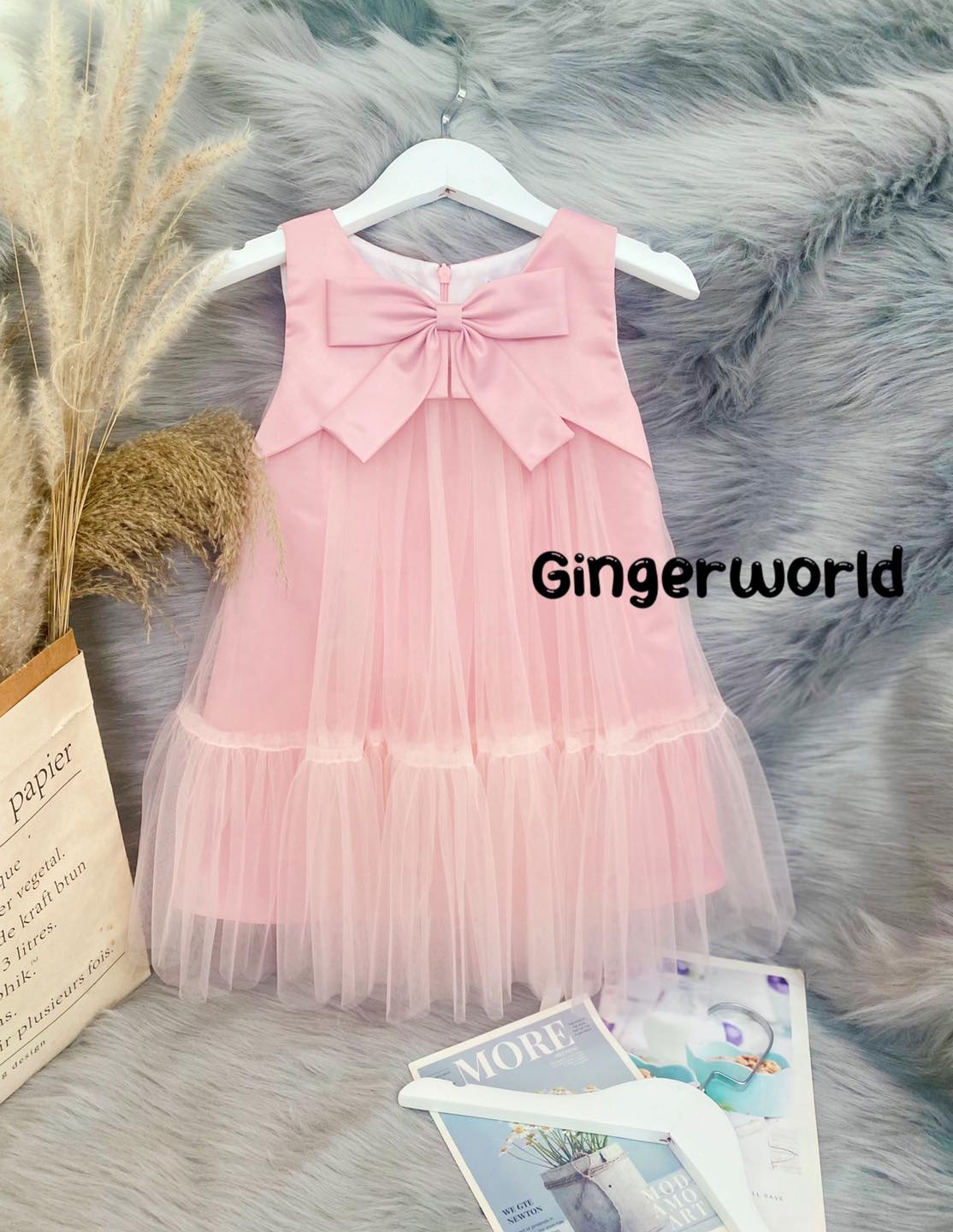 ĐẦM DỰ TIỆC CHO BÉ HQ1062 GINGER WORLD