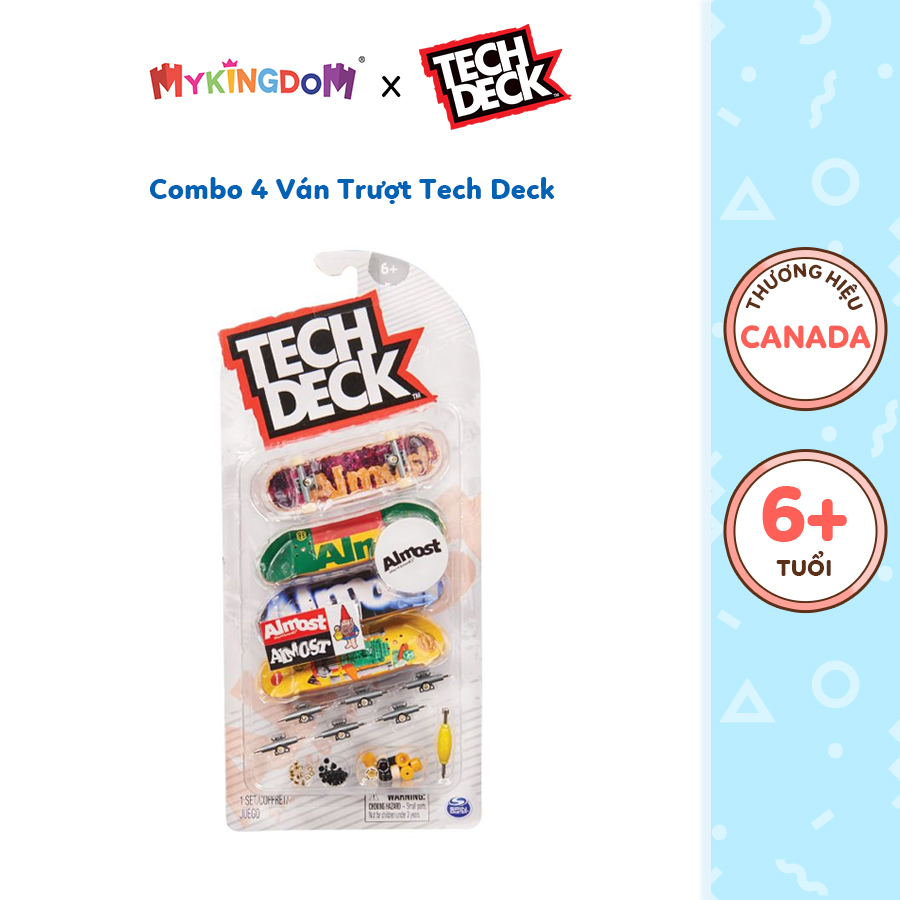 Đồ Chơi TECH DECK Combo 4 Ván Trượt Tech Deck 6028815 - Giao hàng ngẫu nhiên