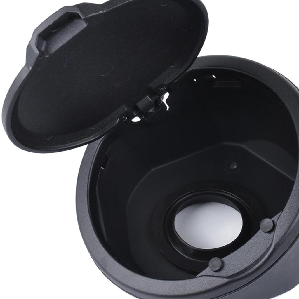 Black Metal + ABS Fuel Door Gas Cap Lid Cover For Jeep Wrangler JL 2018-2019