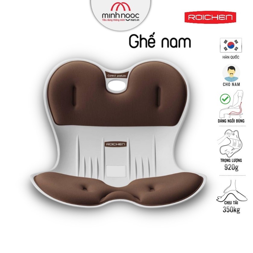 Ghế chỉnh dáng ngồi đúng Roichen - Hàn Quốc. Sản phẩm dành cho Nam. Nhập khẩu Hàn Quốc . Hàng chính hãng Roichen