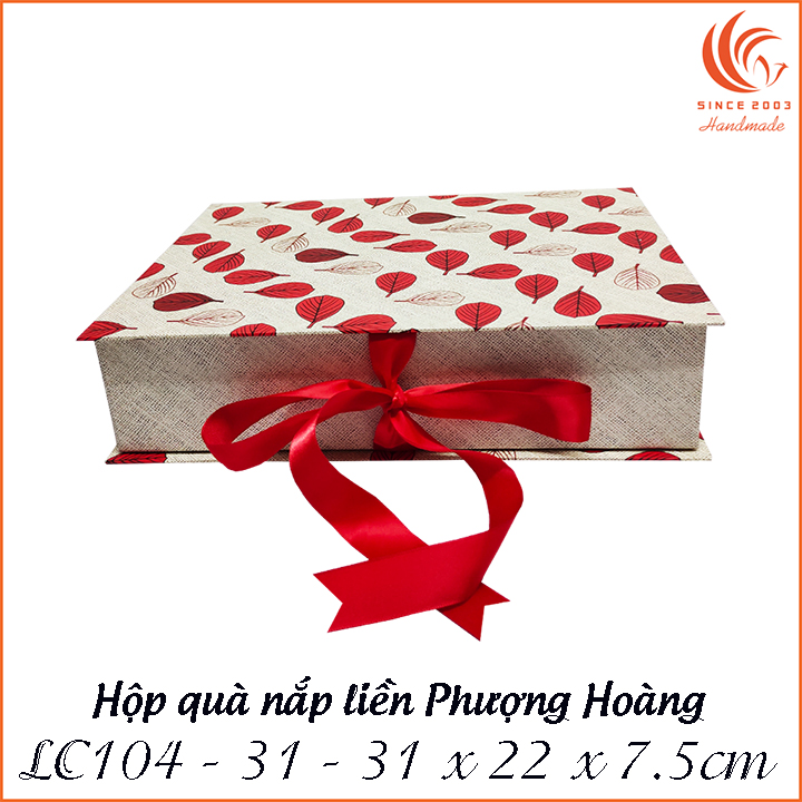 Hộp quà nắp liền chữ nhật LC104 - 31 x 22 x 7.5 cm