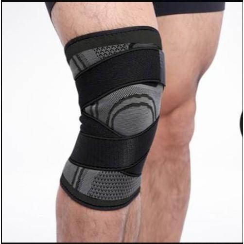 Băng Bảo Vệ Đầu Gối - Băng Gối Thể Thao Cao Cấp Màu Đen Xanh