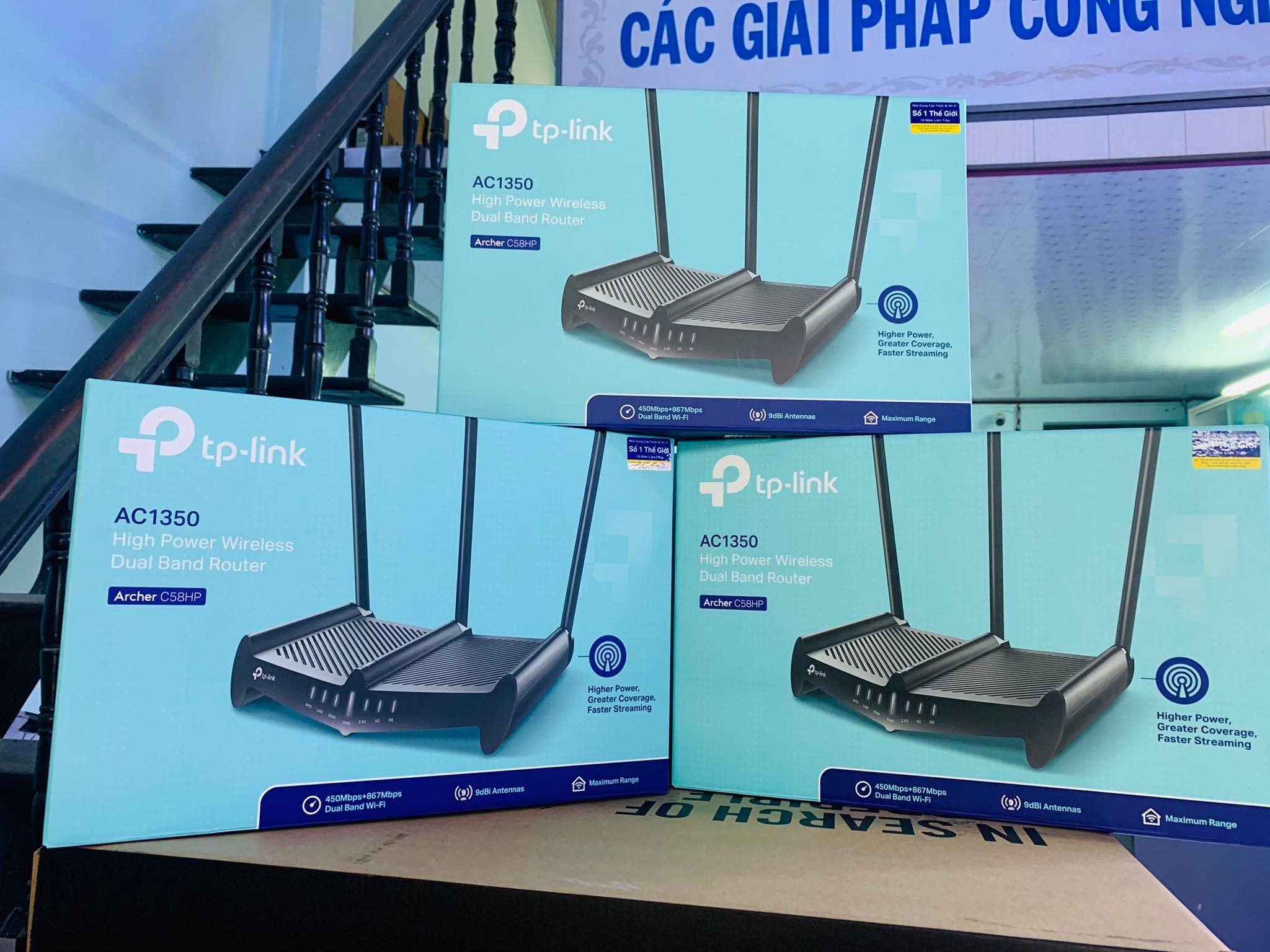 TP-Link Archer C58HP Băng Tần Kép Công Suất Cao AC1350- Hàng Chính Hãng