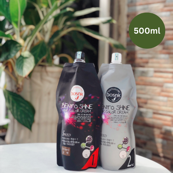 Kem Nhuộm Phủ Bạc Bento Shine BOSNIC 500ML