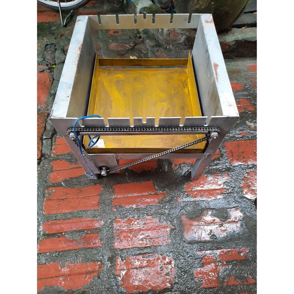 Máy nướng thịt, chả mini tự động 6 xiên