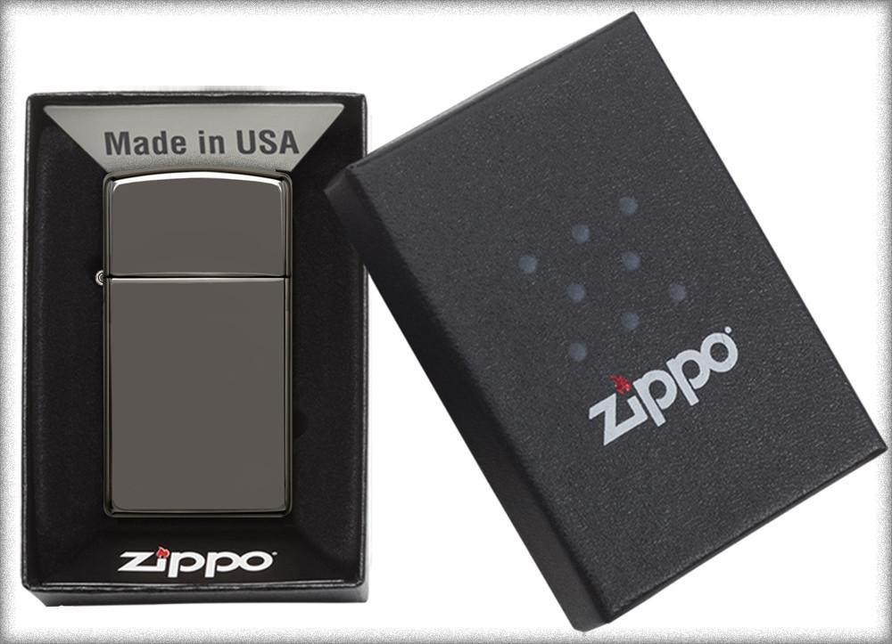 Bật Lửa Zippo Black Ice (Dark Chrome) Slim 20492