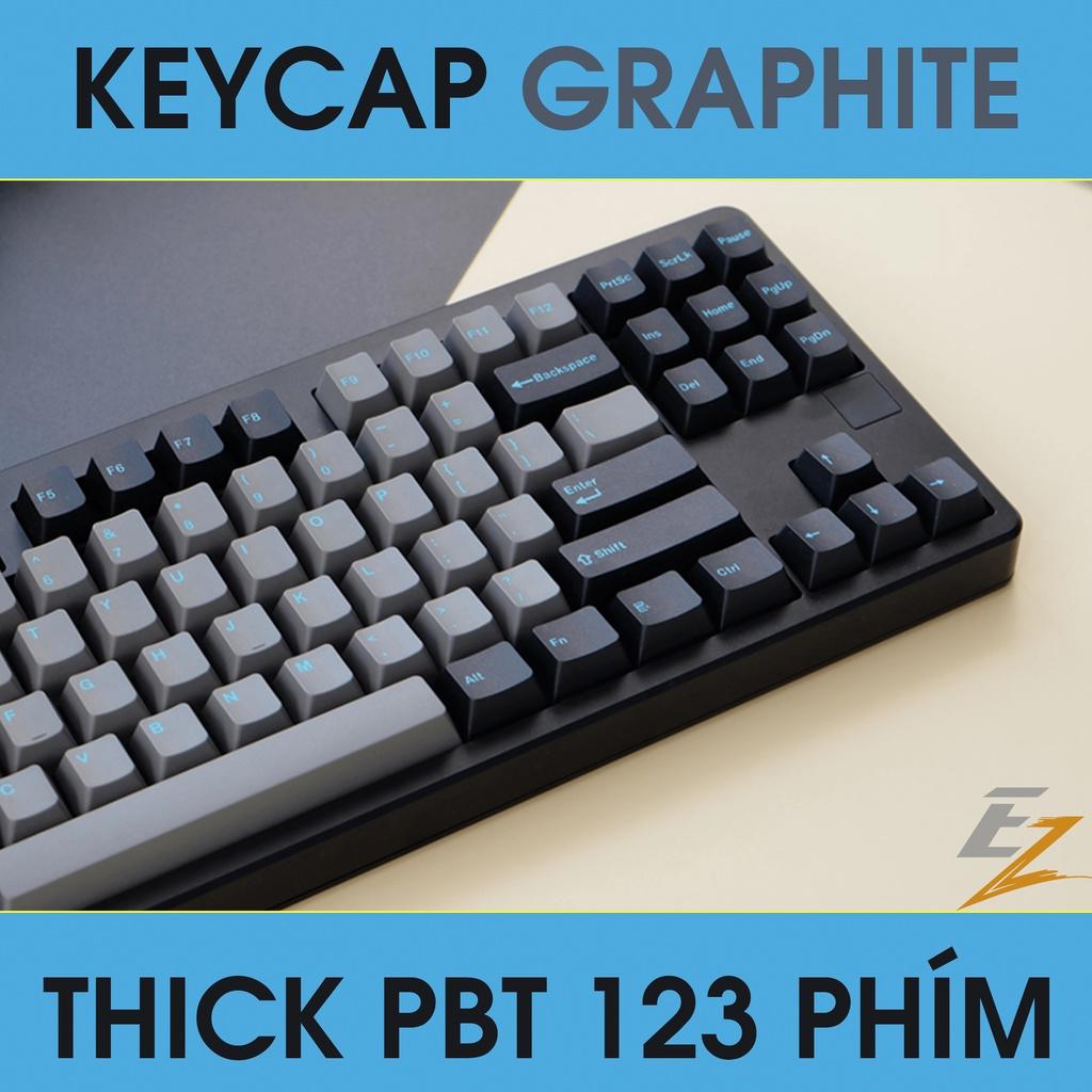 Keycap Cho Bàn Phím Cơ Graphite OEM Profile 123 Phím