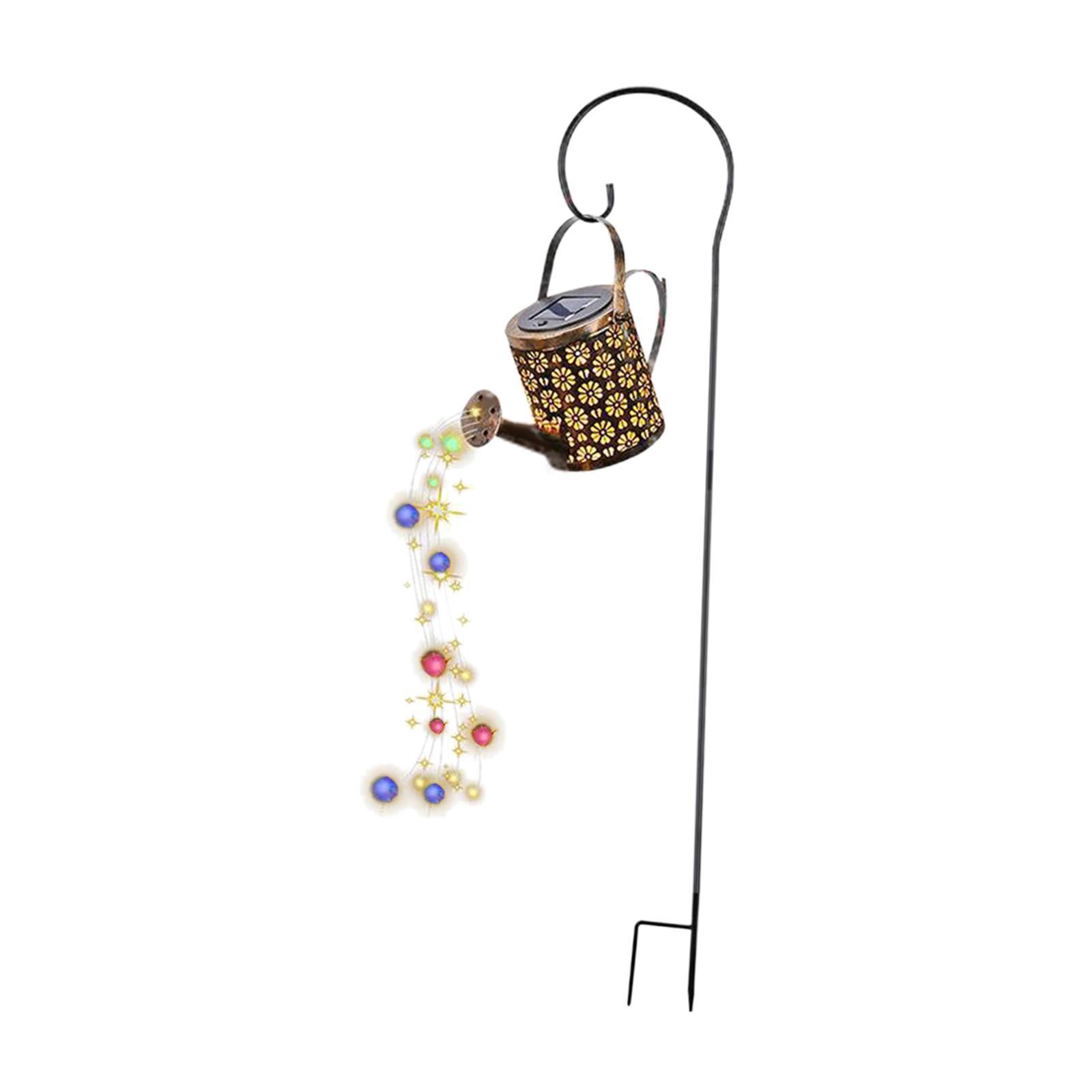 Garden Stake Decorative Lights, Solar Powered Solar Watering Can Lights Yard Decoration, Colorful Solar Ground Lights for Patio Lawn Yard Walkway