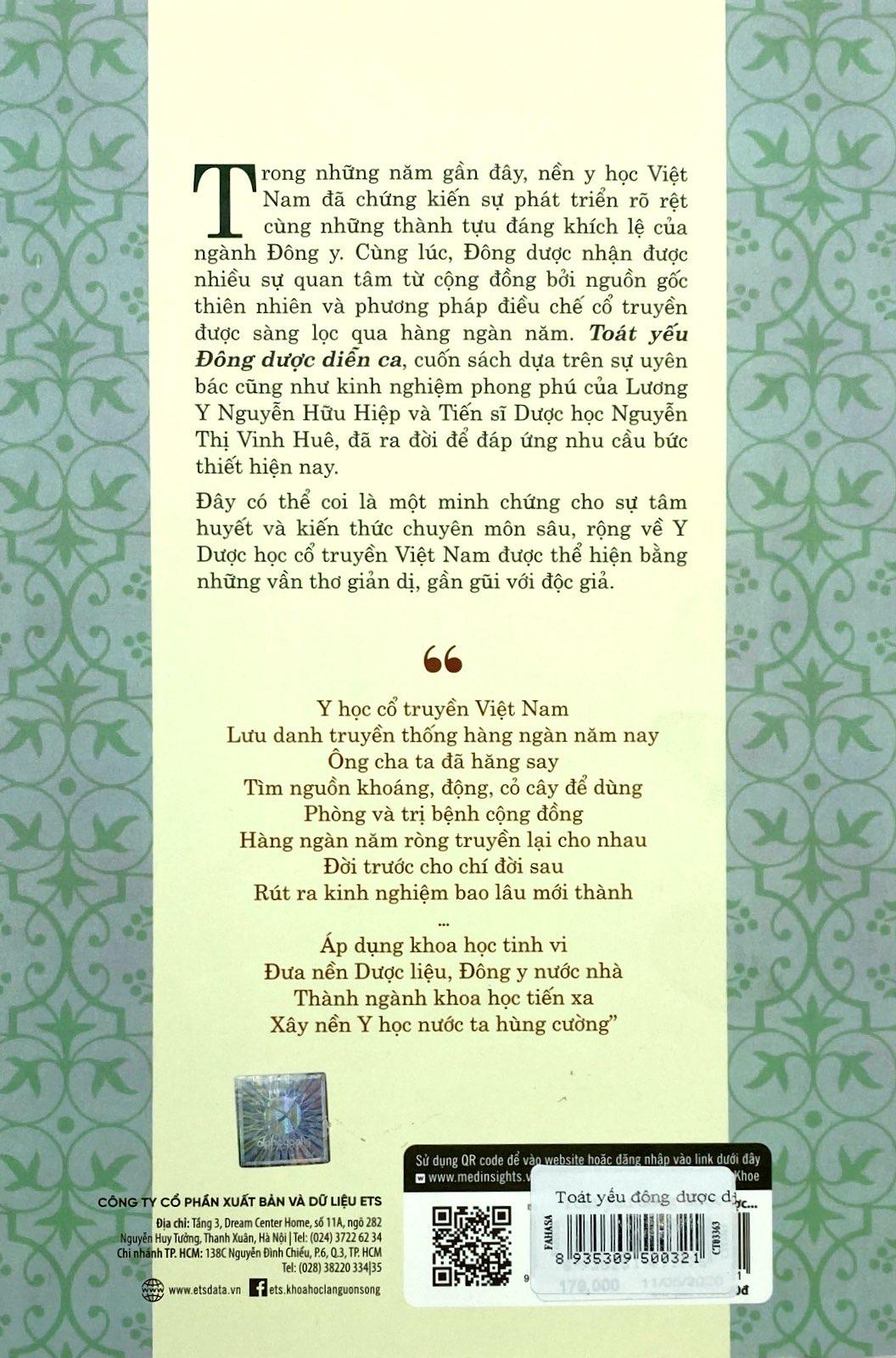 Sách Toát Yếu Đông Dược Diễn Ca