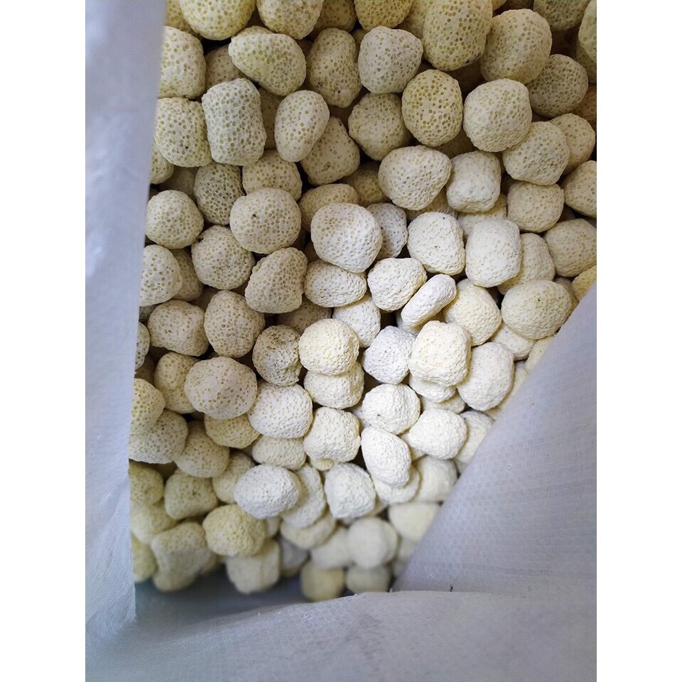 1 kg sứ bi tròn vàng- vật liệu lọc