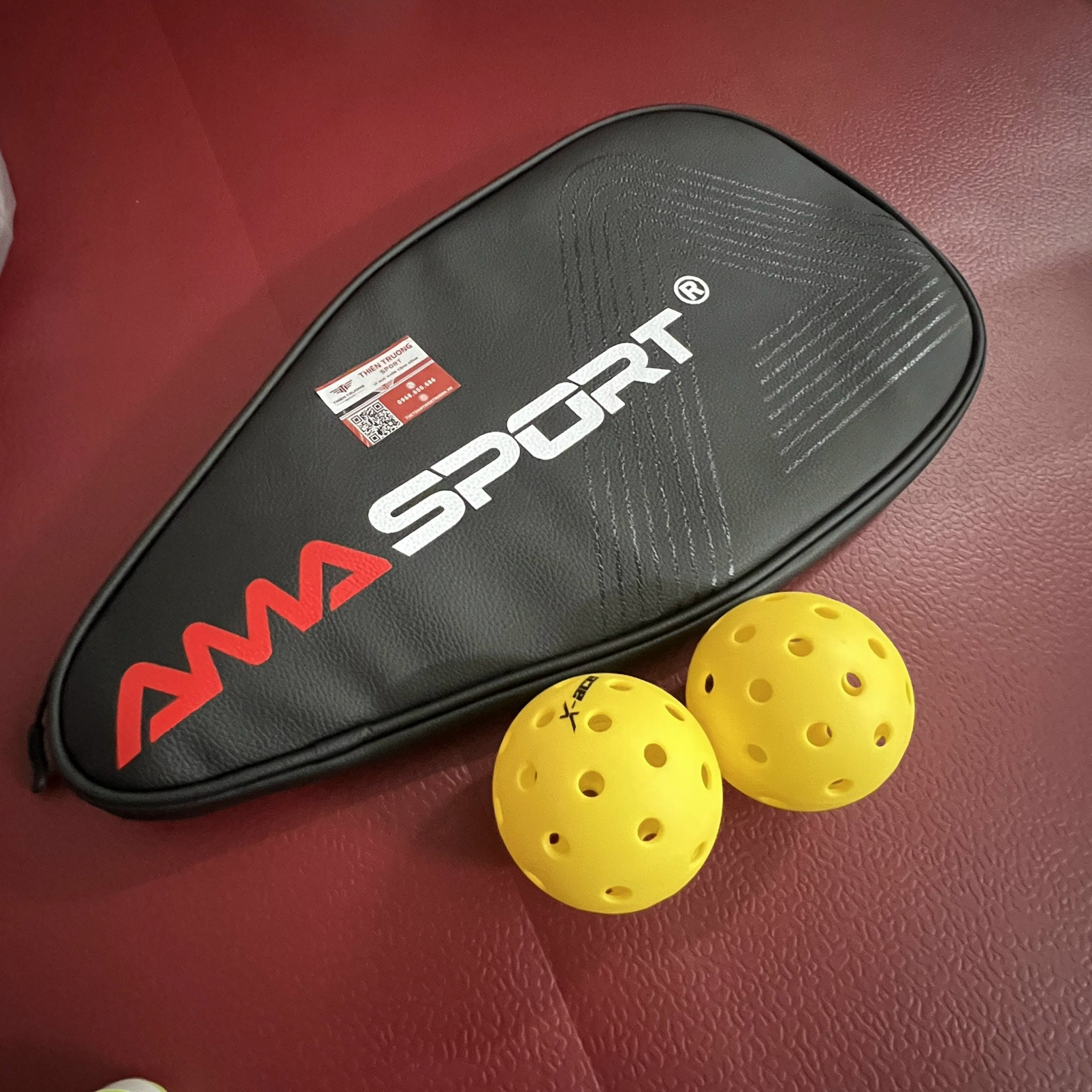 Vợt Pickleball 4001 tặng kèm bao da dày dặn và 2 quả bóng tiêu chuẩn đạt tiêu chuẩn USAPA, có độ bền cao, phù hợp với mọi đối tượng T THIEN TRUONG SPORT