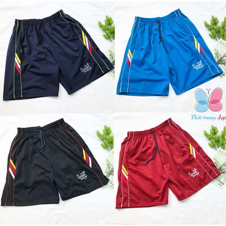 Quần đùi nam size từ 65-75kg quần short thun cho nam in chữ sport - QN83