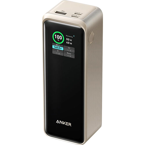 Sạc dự phòng Anker Prime Power Bank 1USB 2Type-C 250W 27650mAh A1340 - Hàng chính hãng
