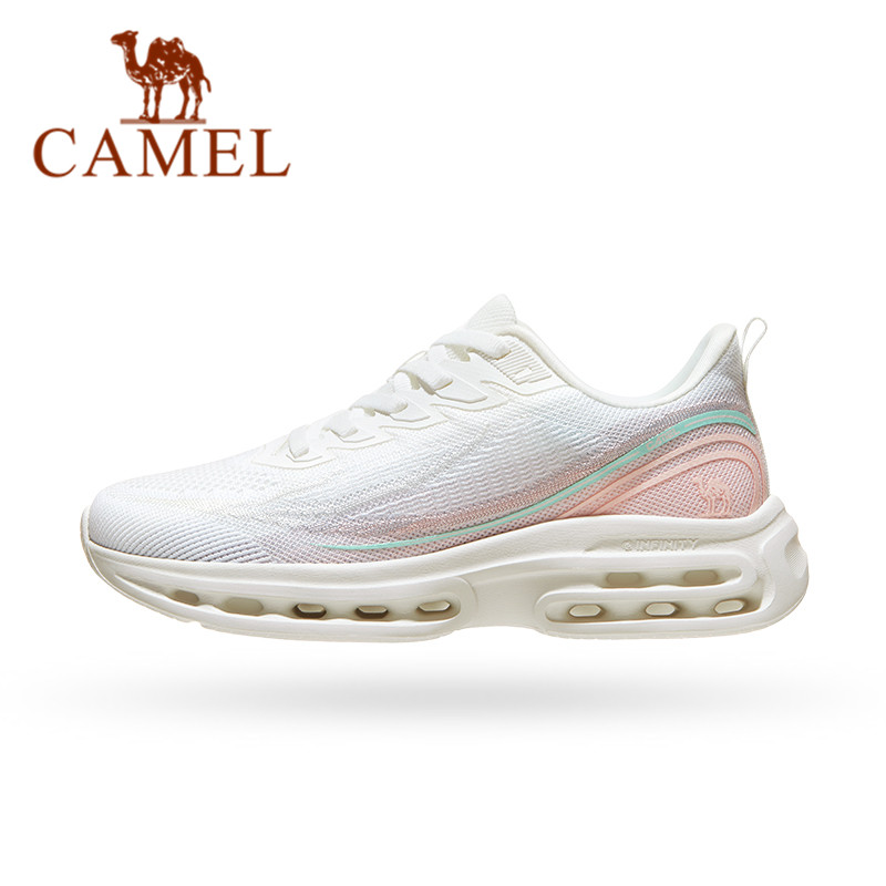 Giày thể thao CAMEL Nữ 2023 mới giản dị bằng lưới thoáng khí đáy mềm hấp thụ sốc bật nhảy giày giày chạy bộ siêu nhẹ