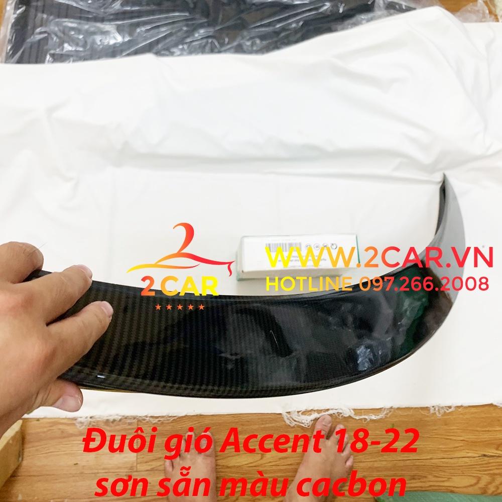 Đuôi gió liền cốp CARBON xe Hyundai Accent đời 2018-2023 sơn sẵn màu CACBON