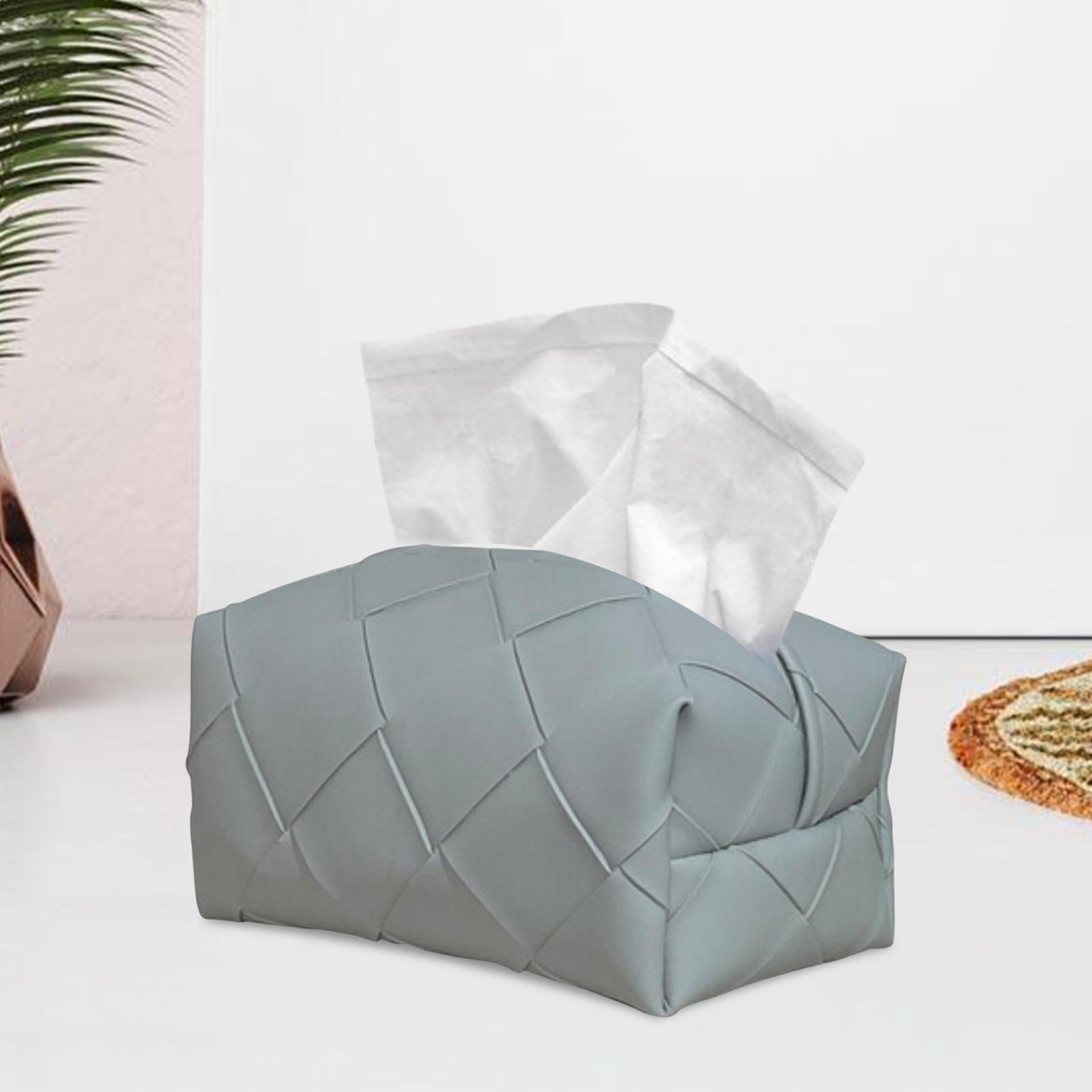 2x Tissue Cover Tissue Paper Holder for Dining Table Bedroom Decor