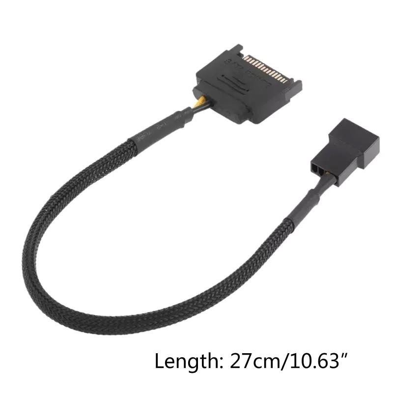 Dây Cáp Chuyển Đổi Quạt Tản Nhiệt Cho Laptop Btsg Sata 15 Pin Sang 1 / 2 Quạt Làm Mát 3 Pin / 4 Pin