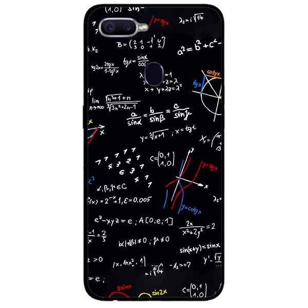 Ốp lưng in cho Oppo F9 Mẫu Toán Học 2