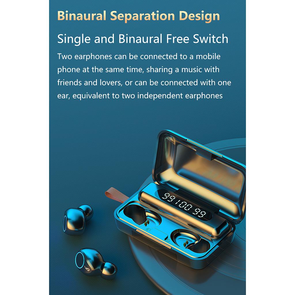 Bluetooth Earbuds Bluetooth Headphones Wireless Earphones, Stereo Waterproof Wireless Earphones with Charging Case/Box, Built-in Microphone