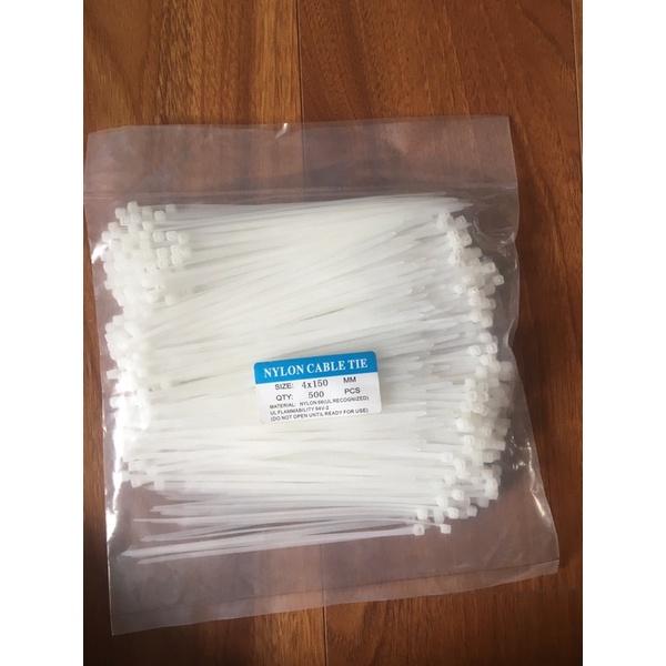 Túi 500 sợi dây rút nhựa, dây thít, lạt nhựa 15cm