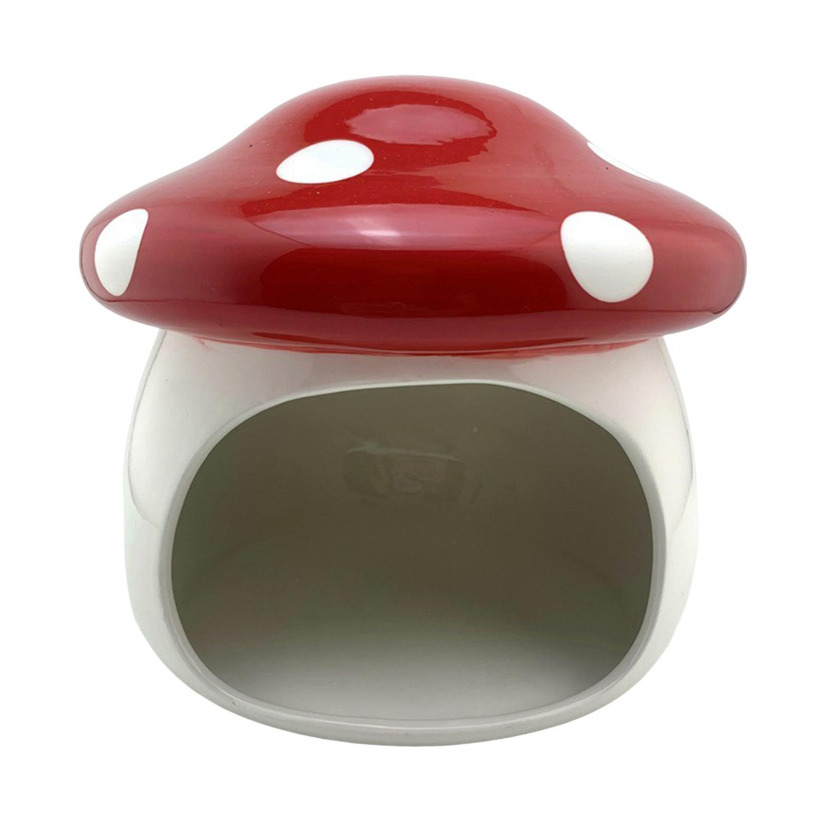 Hamster Houses Hideouts Chinchillas Mushroom Ceramic Hamster Habitat Hideout