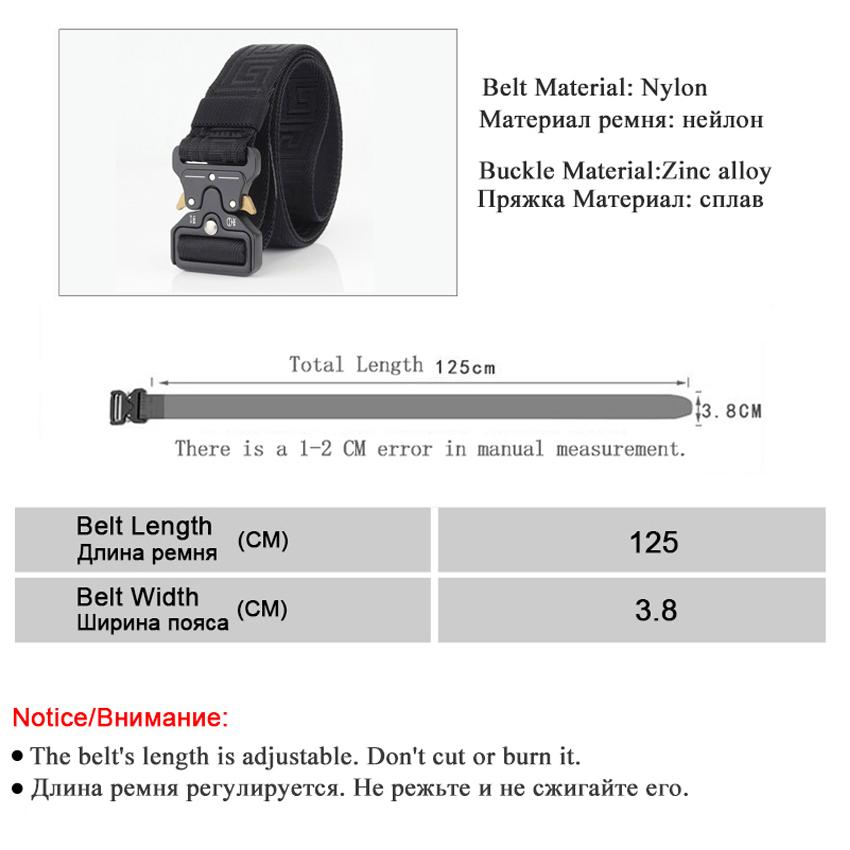 Giày Casual Nam Đai Nylon Nhanh Chóng Phát Hành Khóa Kim Loại Vải Da Bò Quần Thắt Lưng Quân Sự Quân Đội Huấn Luyện Chiến Thuật Thắt Lưng Nam Dây Đeo