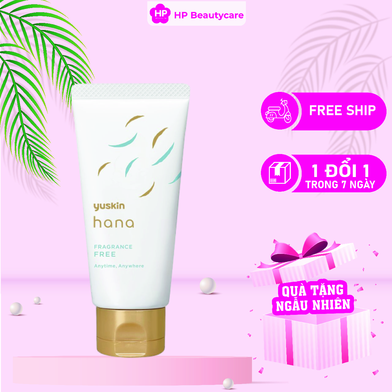 Kem Dưỡng Da Tay Không Mùi Hương Yuskin Hana Fragrance Free (Tuýp 50G)
