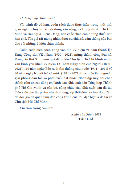 Sách Khát Vọng Hồ Chí Minh