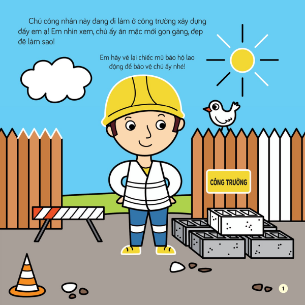 Tô Màu Khám Phá Thế Giới- Công Trường Xây Dựng