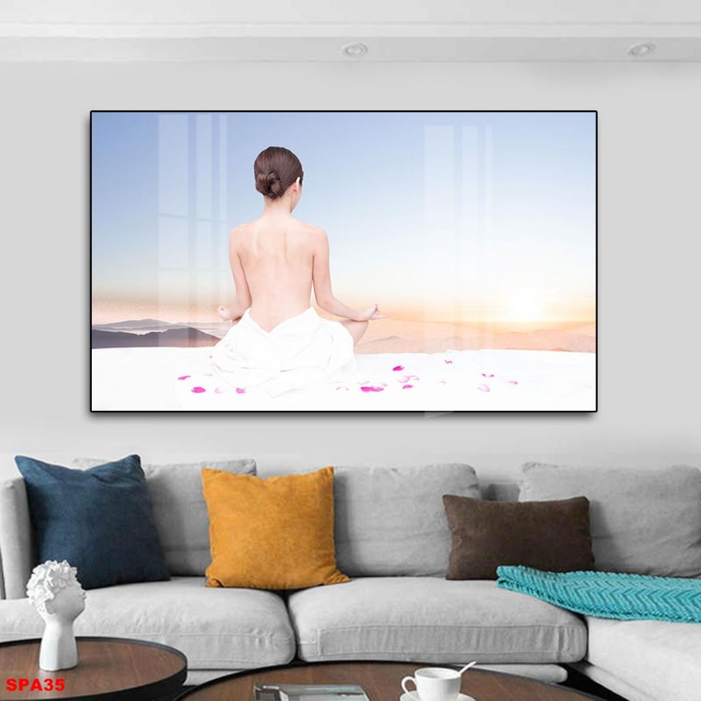Tranh Tráng Gường 3D Trang trí nội thất SPA, Thẩm mỹ viện, Chăm sóc da TCD05